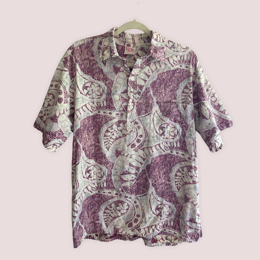 Barefoot In Paradise Pink Floral Aloha Hawaiian Shirt